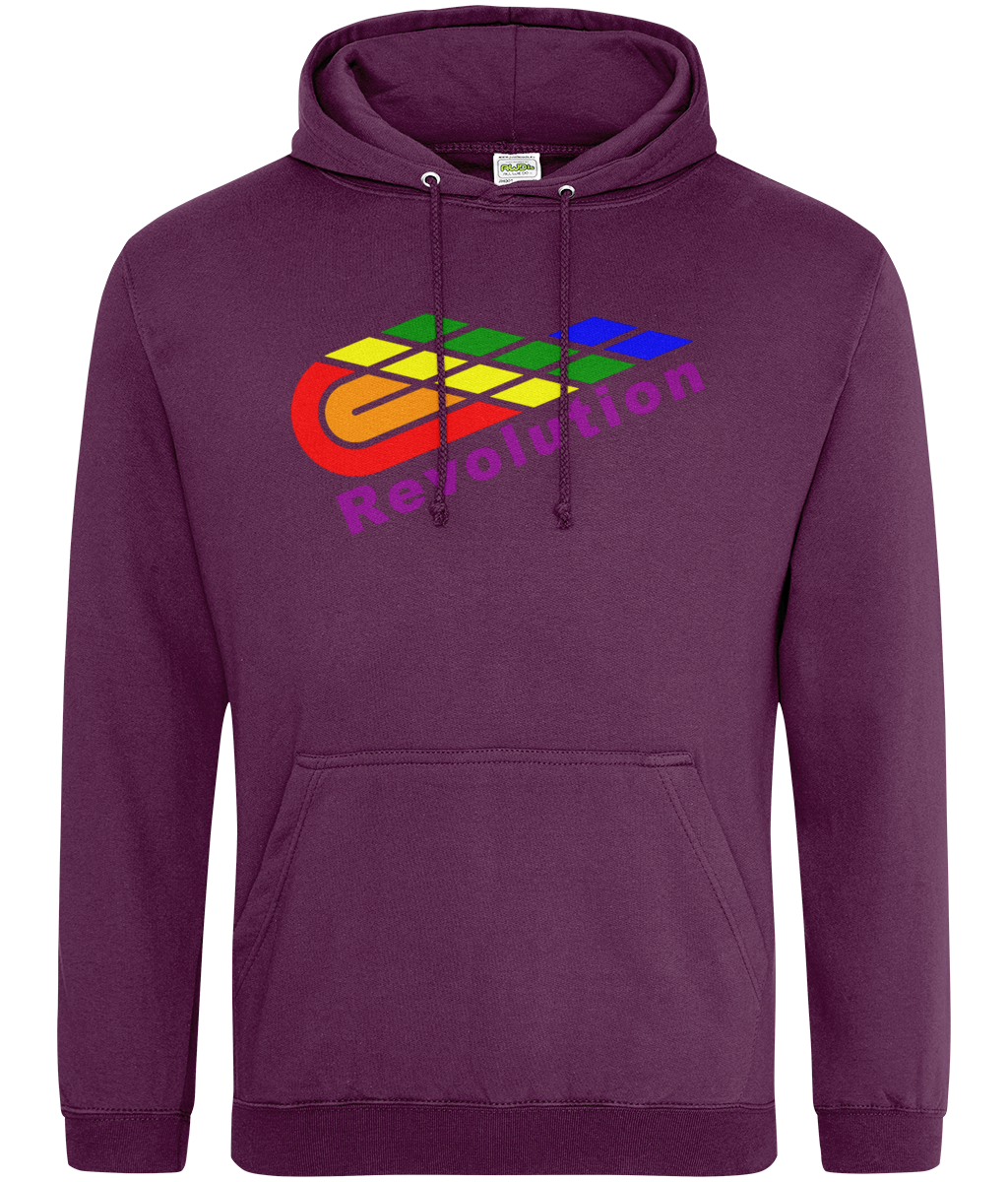 Revolution: College Adult Unisex Hoodie JH001 L-Rainbow Logo: (Other Colour-Variants available)