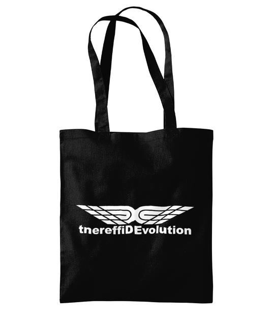 Different Evolution: Eco Organic Premium Cotton Tote Bag WM261 L-White Logo1: (Other Colour-Variants available)