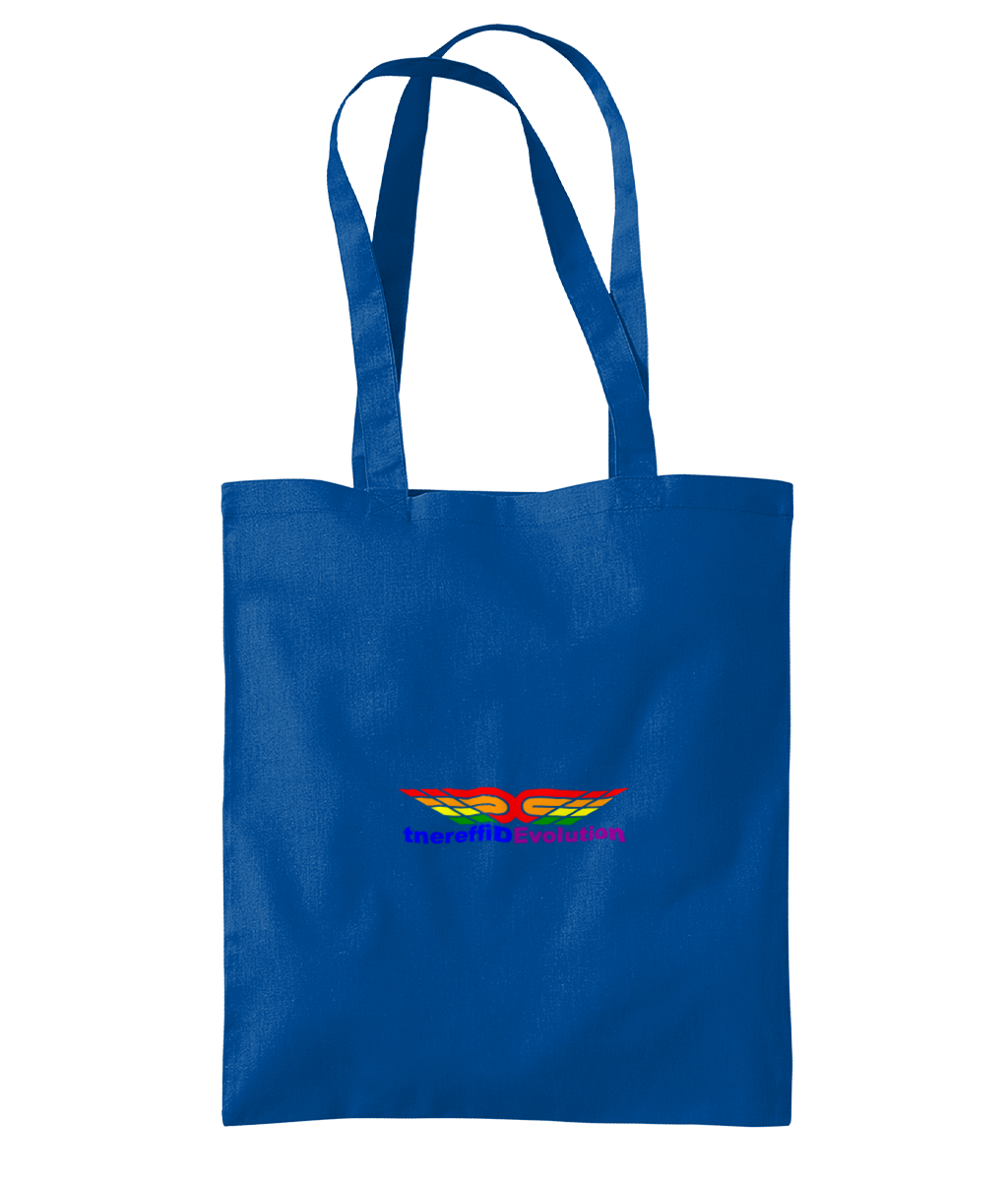 Different Evolution: Eco Organic Premium Cotton Tote Bag WM261 S-Rainbow Logo1: (Other Colour-Variants available)