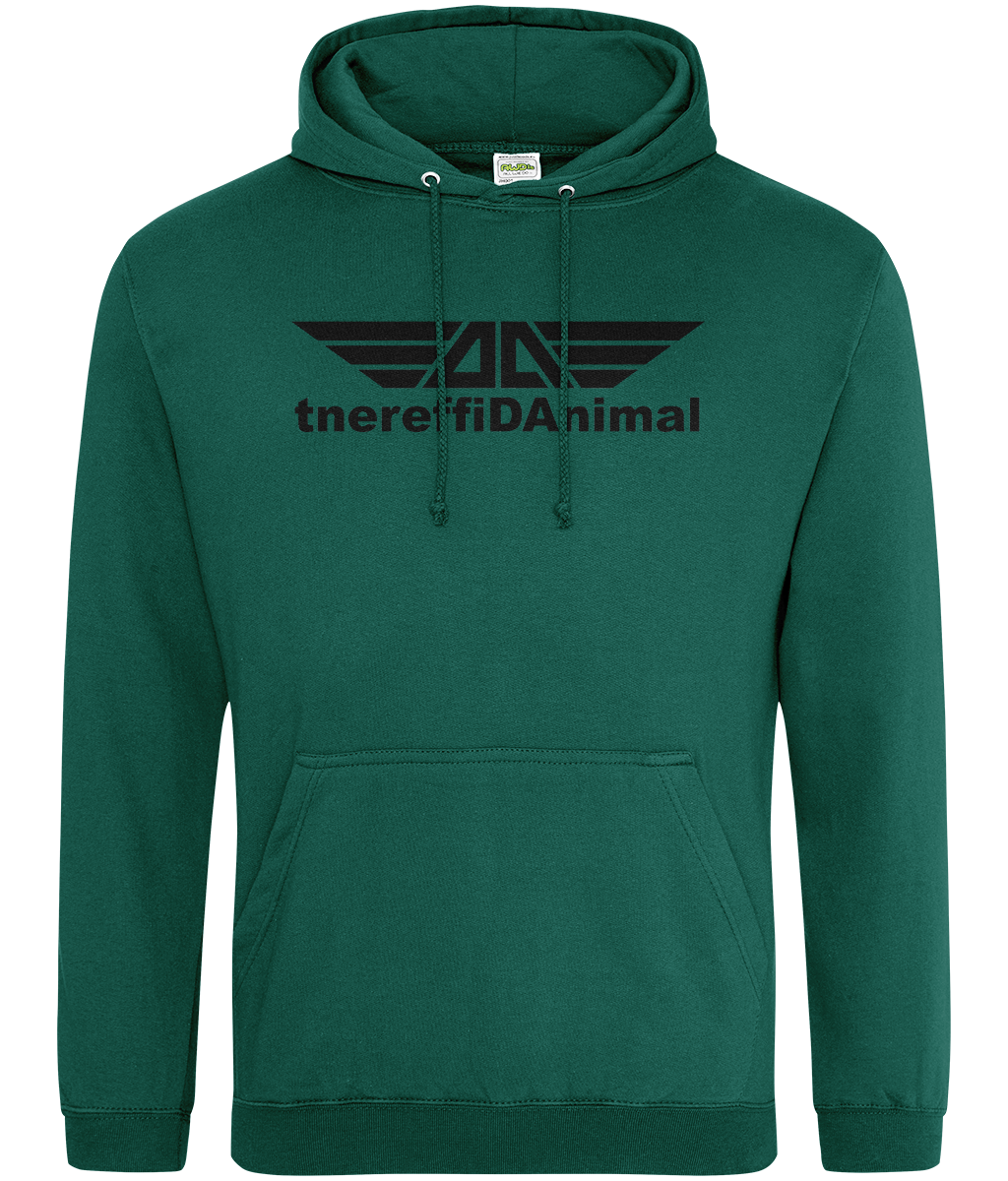 Different Animal: College Adult Unisex Hoodie JH001 L-Black Logo1: (Other Colour-Variants available)