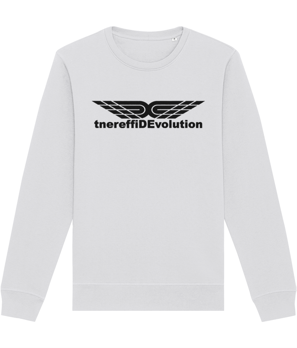 Different Evolution: Eco Roller Adult Unisex Sweatshirt SX137 L-Black Logo1: (Other Colour-Variants available)