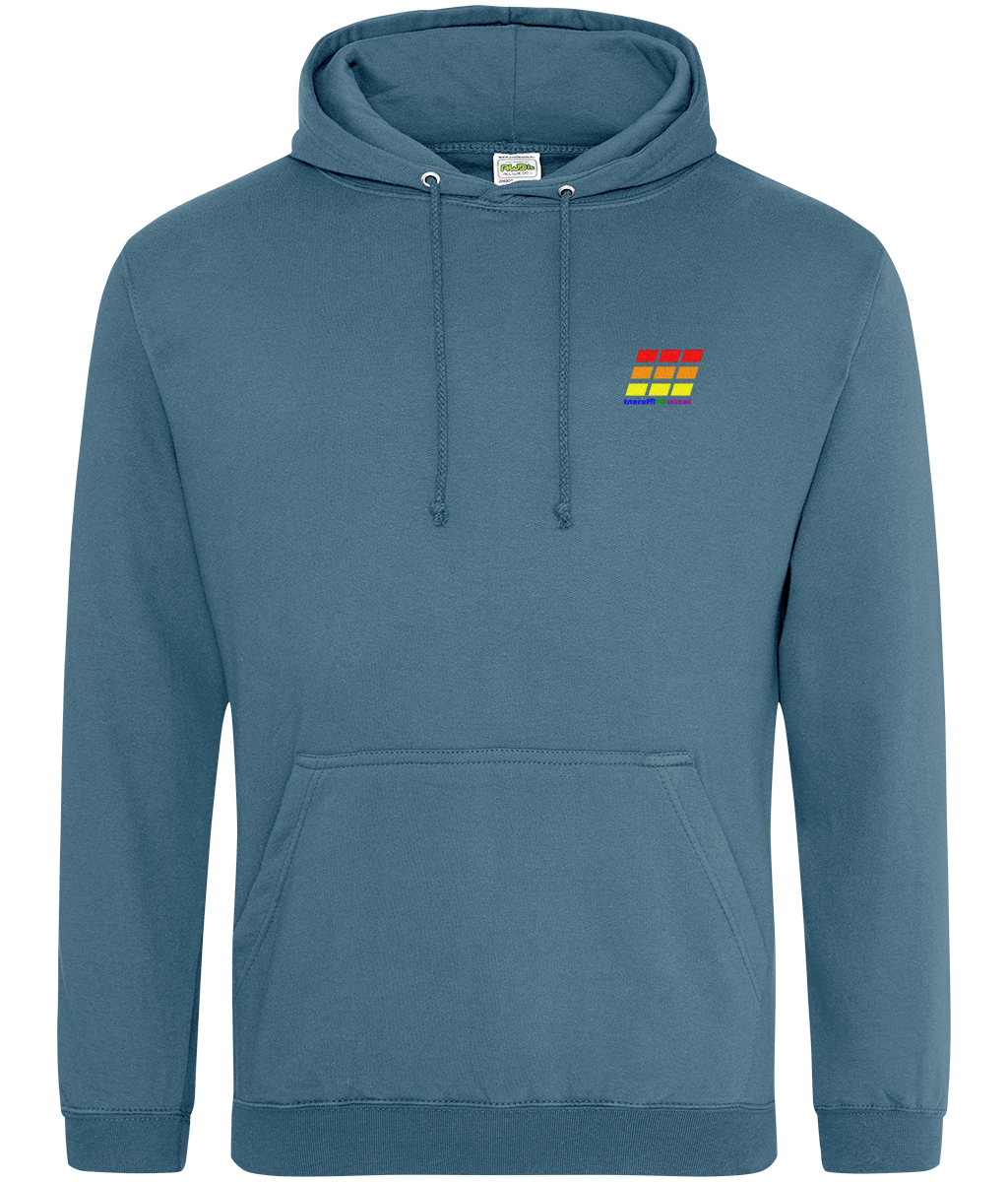 Different Animal: College Adult Unisex Hoodie JH001 S-Rainbow Logo2: (Other Colour-Variants available)