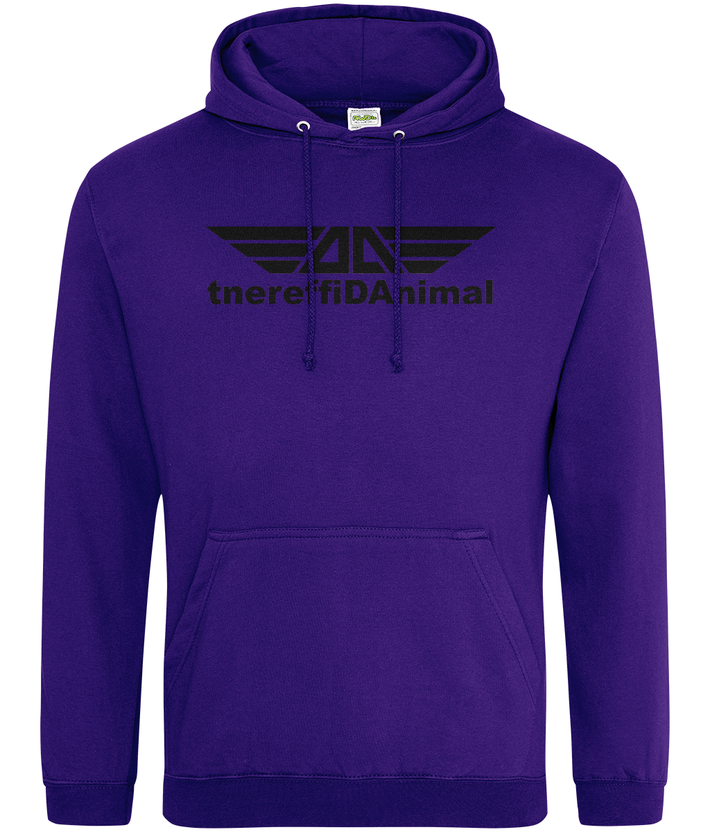 Different Animal: College Adult Unisex Hoodie JH001 L-Black Logo1: (Other Colour-Variants available)