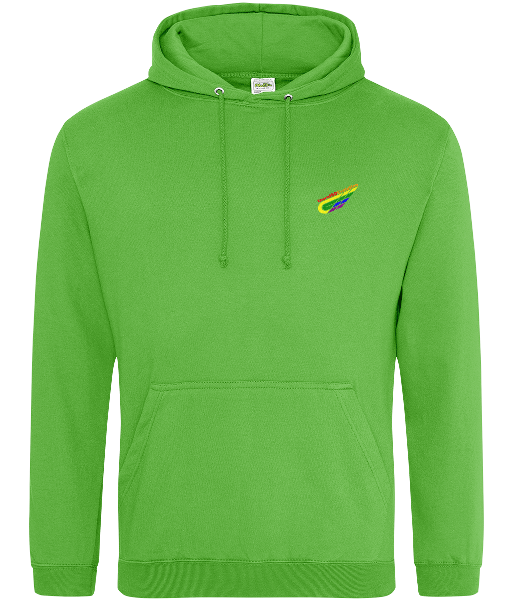 Different Evolution: College Adult Unisex Hoodie JH001 S-Rainbow Logo2: (Other Colour-Variants available)