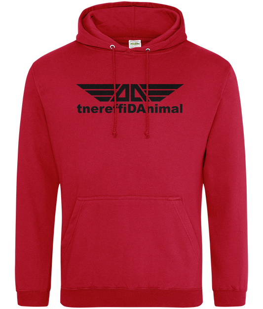 Different Animal: College Adult Unisex Hoodie JH001 L-Black Logo1: (Other Colour-Variants available)