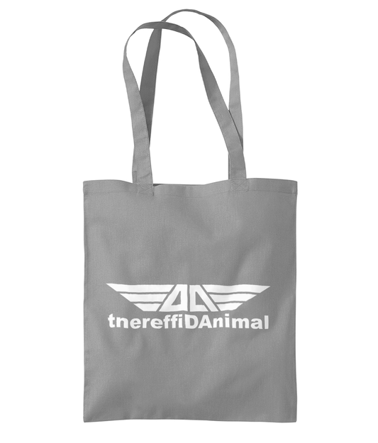 Different Animal: Eco Organic Premium Cotton Tote Bag WM261 L-White Logo1: (Other Colour-Variants available)