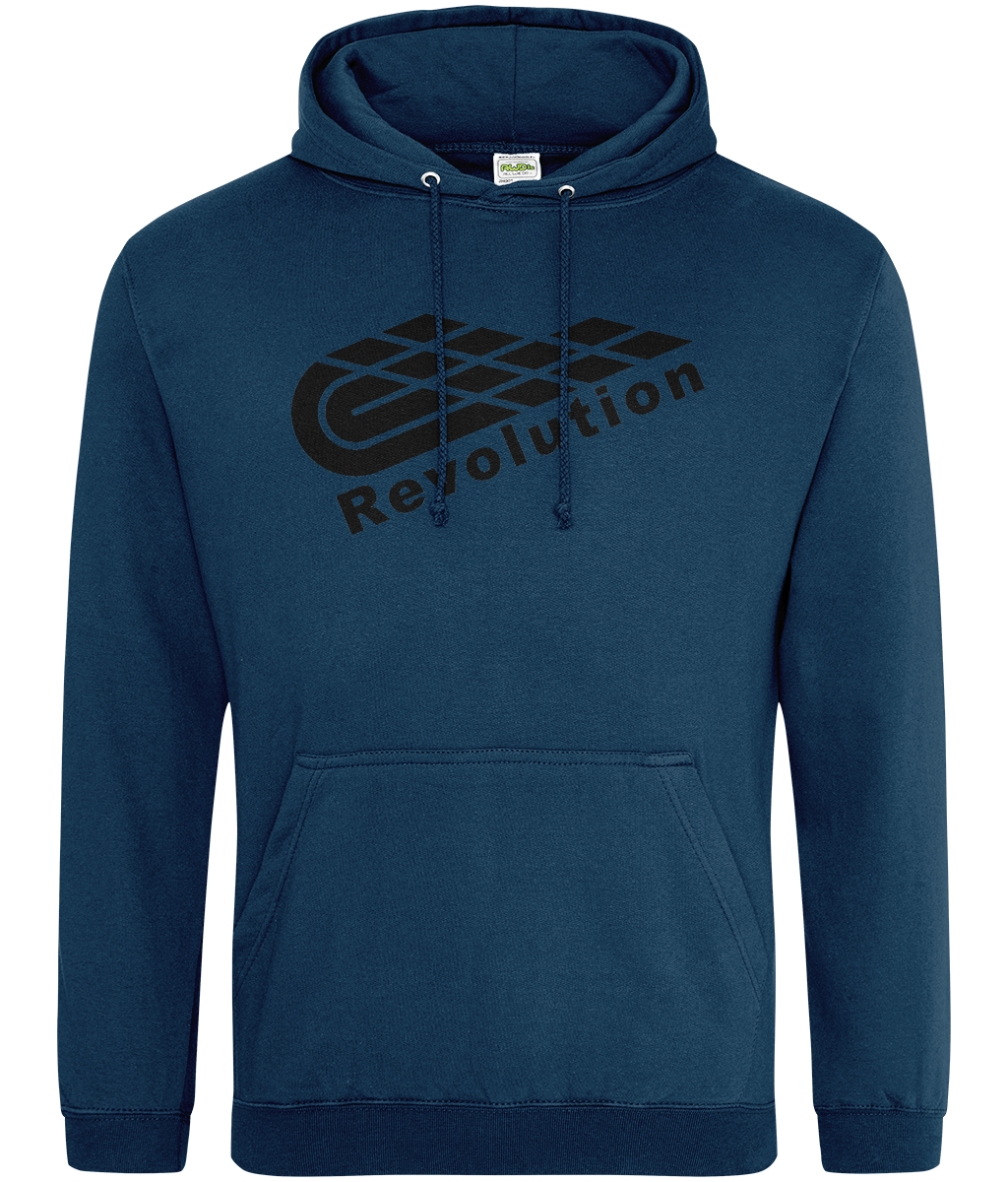 Revolution: College Adult Unisex Hoodie JH001 L-Black Logo: (Other Colour-Variants available)