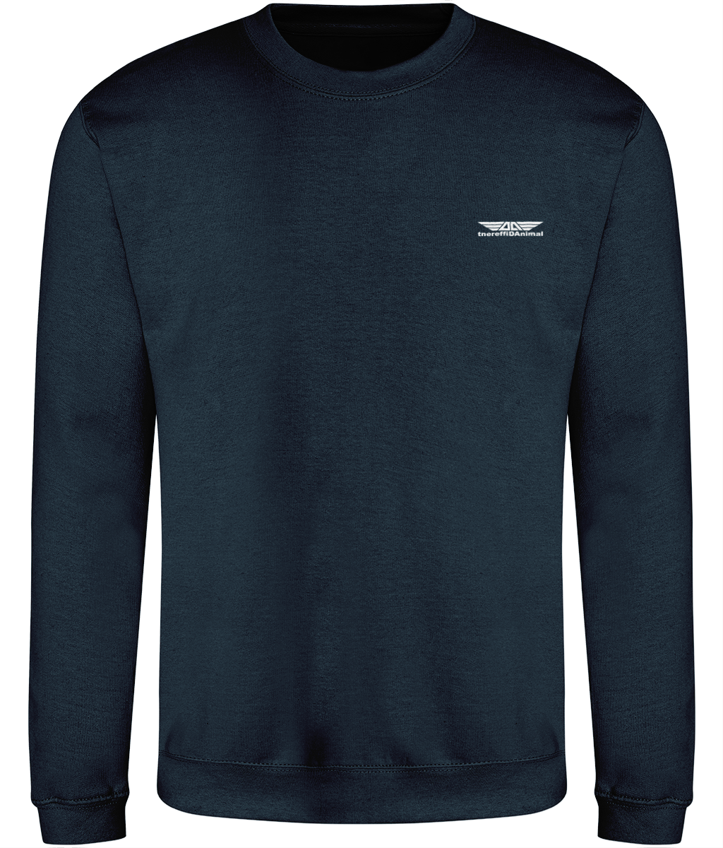 Different Animal: Just Classic Adult Unisex Sweatshirt JH030 S-White Logo1: (Other Colour-Variants available)