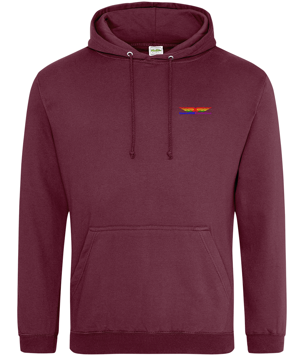 Different Evolution: College Adult Unisex Hoodie JH001 S-Rainbow Logo1: (Other Colour-Variants available)