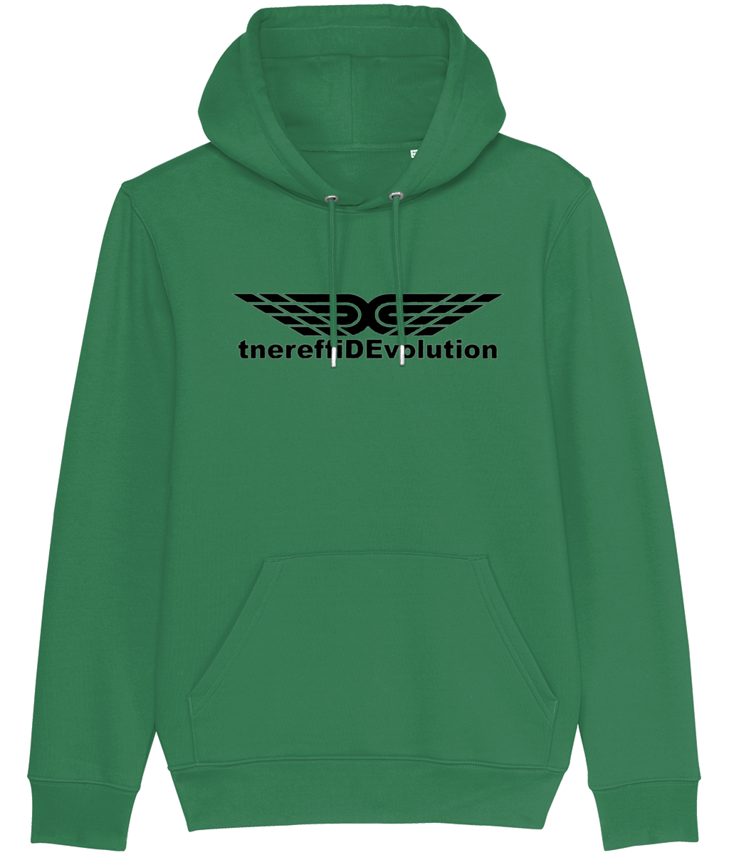 Different Evolution: Eco Cruiser Adult Unisex Hoodie SX005 L-Black Logo1:(Other Colour-Variants available)