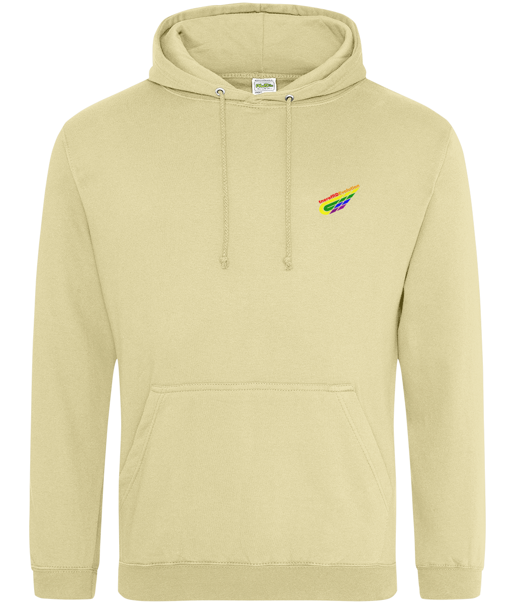 Different Evolution: College Adult Unisex Hoodie JH001 S-Rainbow Logo2: (Other Colour-Variants available)