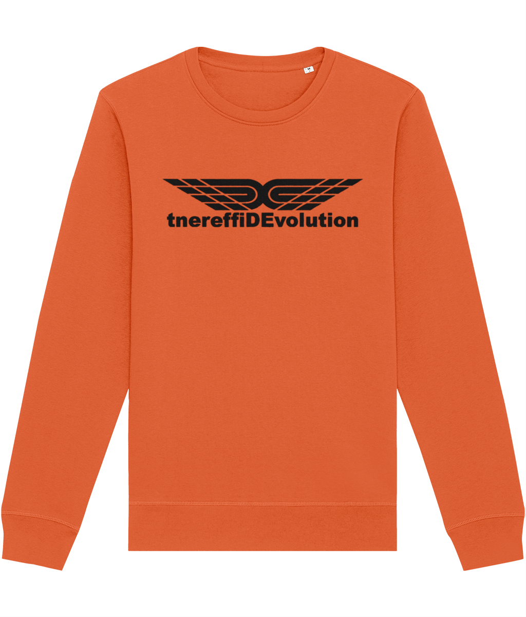 Different Evolution: Eco Roller Adult Unisex Sweatshirt SX137 L-Black Logo1: (Other Colour-Variants available)