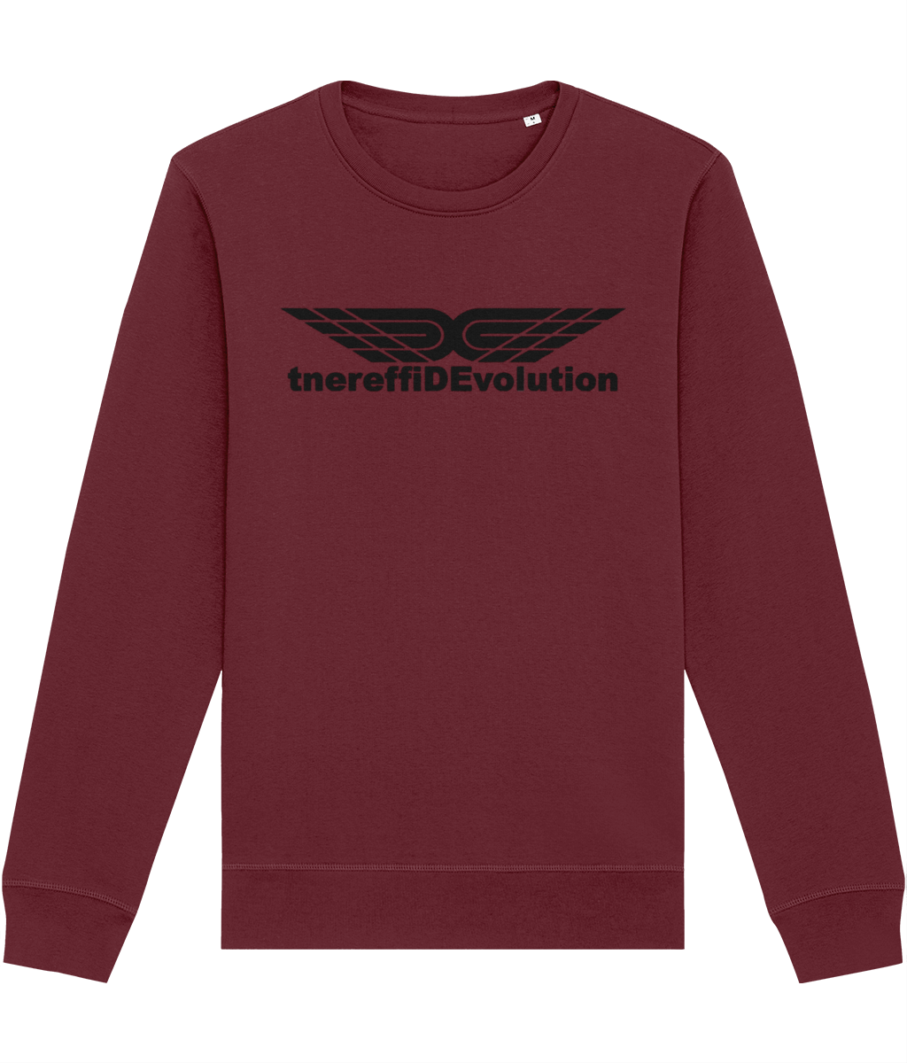 Different Evolution: Eco Roller Adult Unisex Sweatshirt SX137 L-Black Logo1: (Other Colour-Variants available)