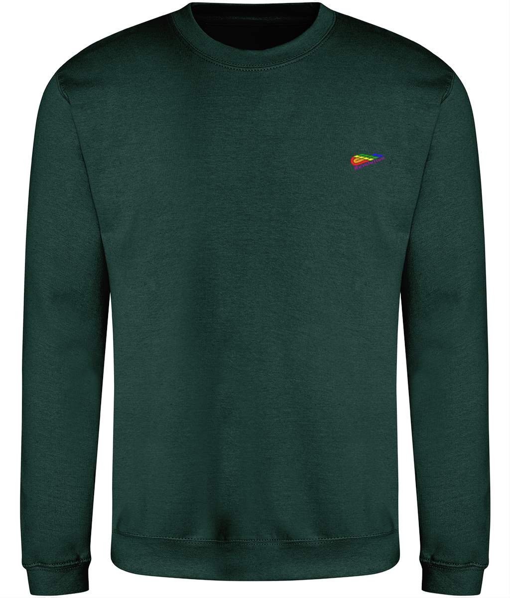 Revolution: Just Classic Adult Unisex Sweatshirt JH030 S-Rainbow Logo: (Other Colour-Variants available)