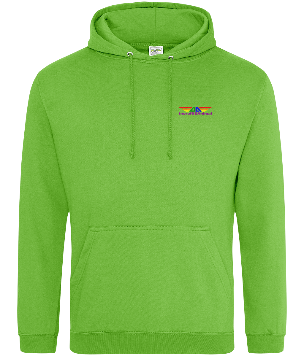 Different Animal: College Adult Unisex Hoodie JH001 S-Rainbow Logo1: (Other Colour-Variants available)