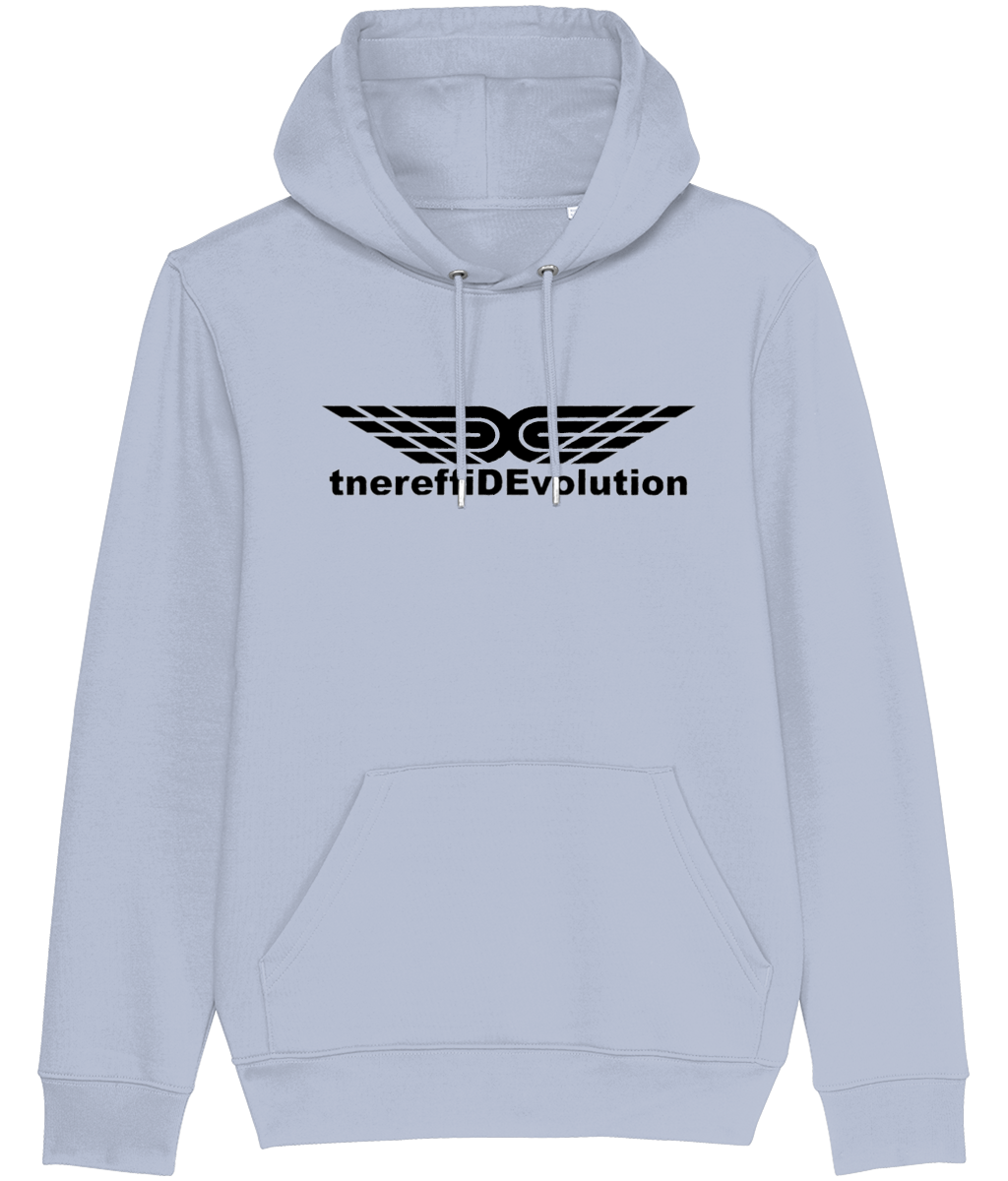 Different Evolution: Eco Cruiser Adult Unisex Hoodie SX005 L-Black Logo1:(Other Colour-Variants available)