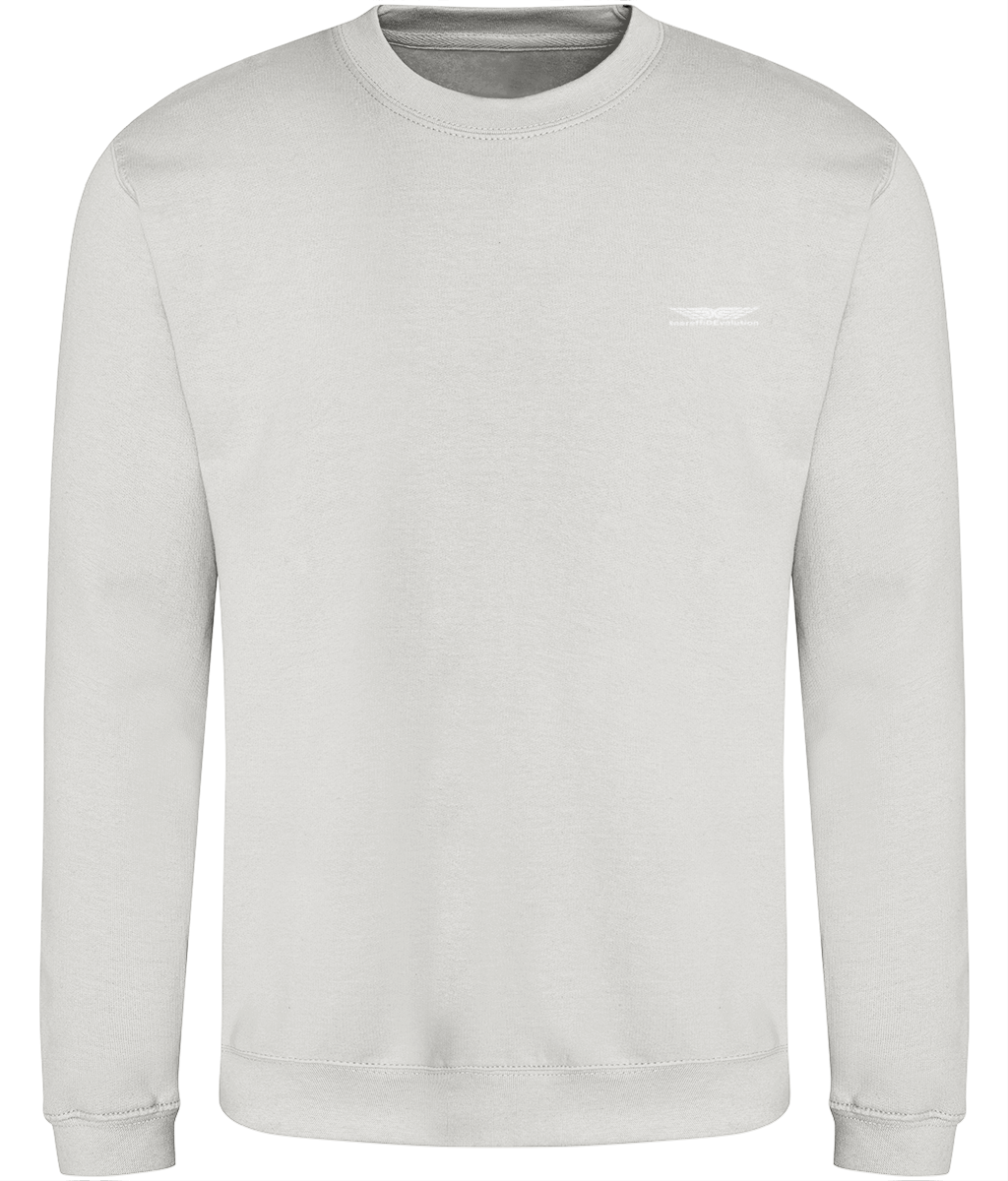 Different Evolution: Just Classic Adult Unisex Sweatshirt JH030 S-White Logo1: (Other Colour-Variants available)