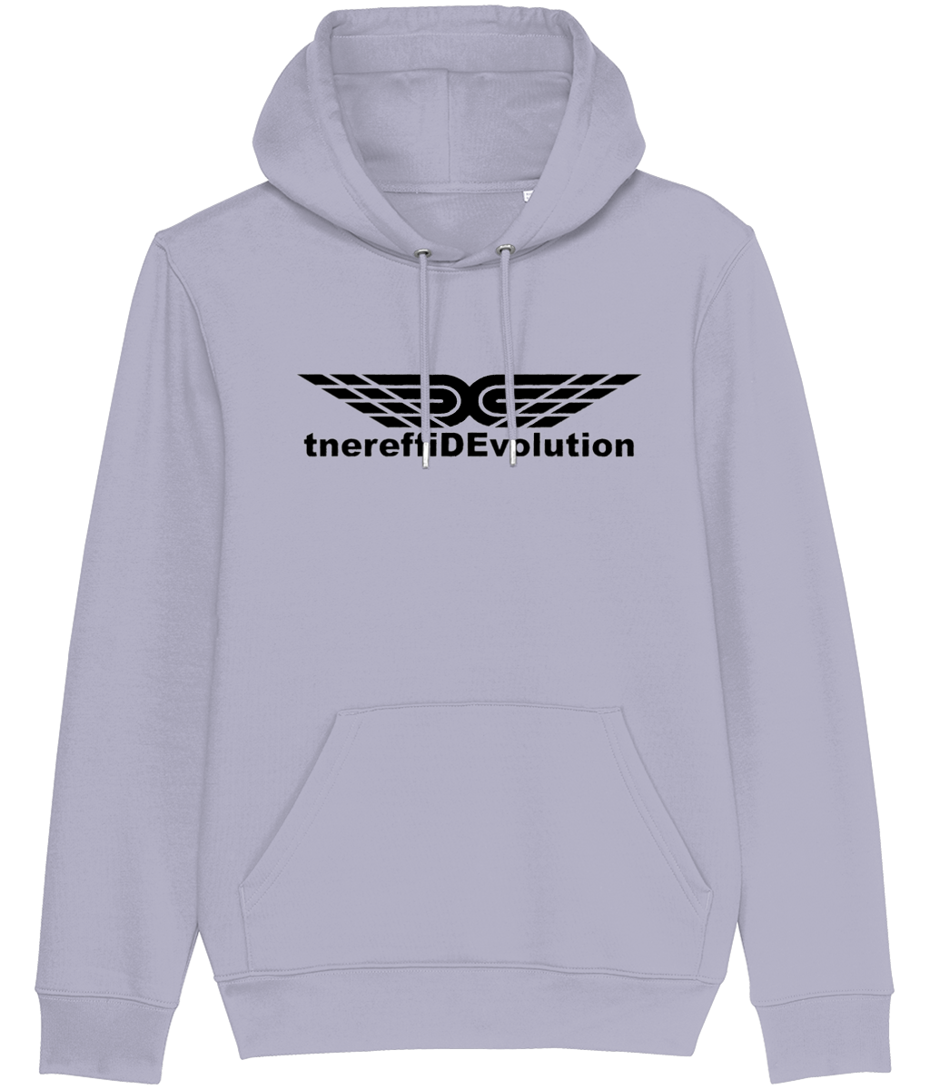 Different Evolution: Eco Cruiser Adult Unisex Hoodie SX005 L-Black Logo1: (Other Colour-Variants available)