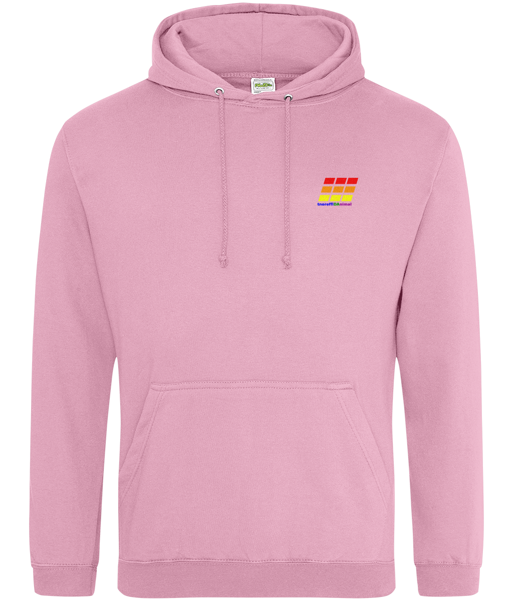 Different Animal: College Adult Unisex Hoodie JH001 S-Rainbow Logo2: (Other Colour-Variants available)