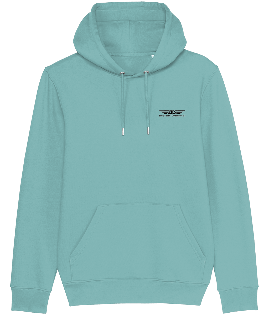 Different Animal: Eco Cruiser Adult Unisex Hoodie SX005 S-Black Logo1: (Other Colour-Variants available)