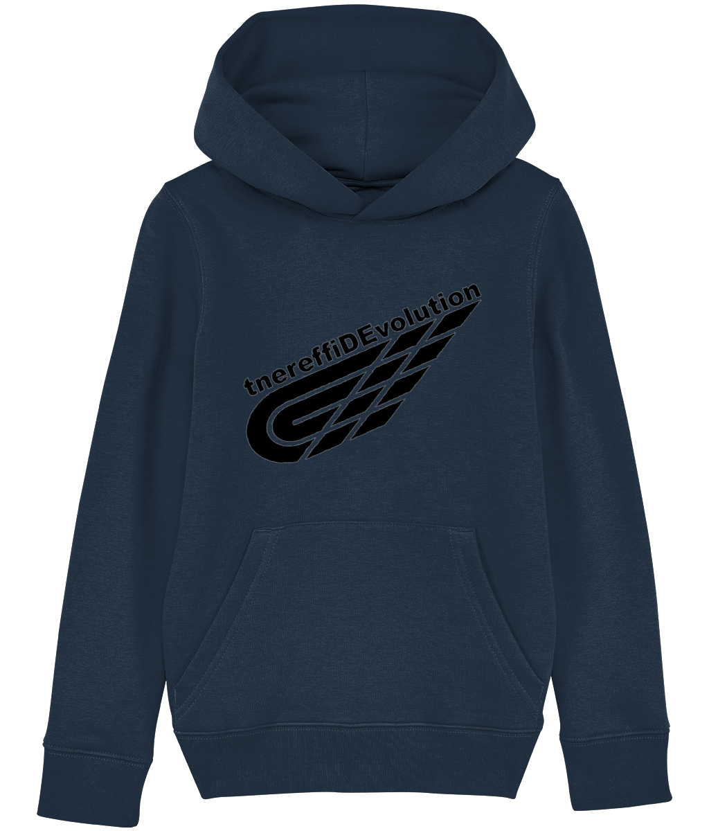 Different Evolution: Eco Kids Unisex Hoodie SX006 L-Black Logo2: (Other Colour-Variants available)