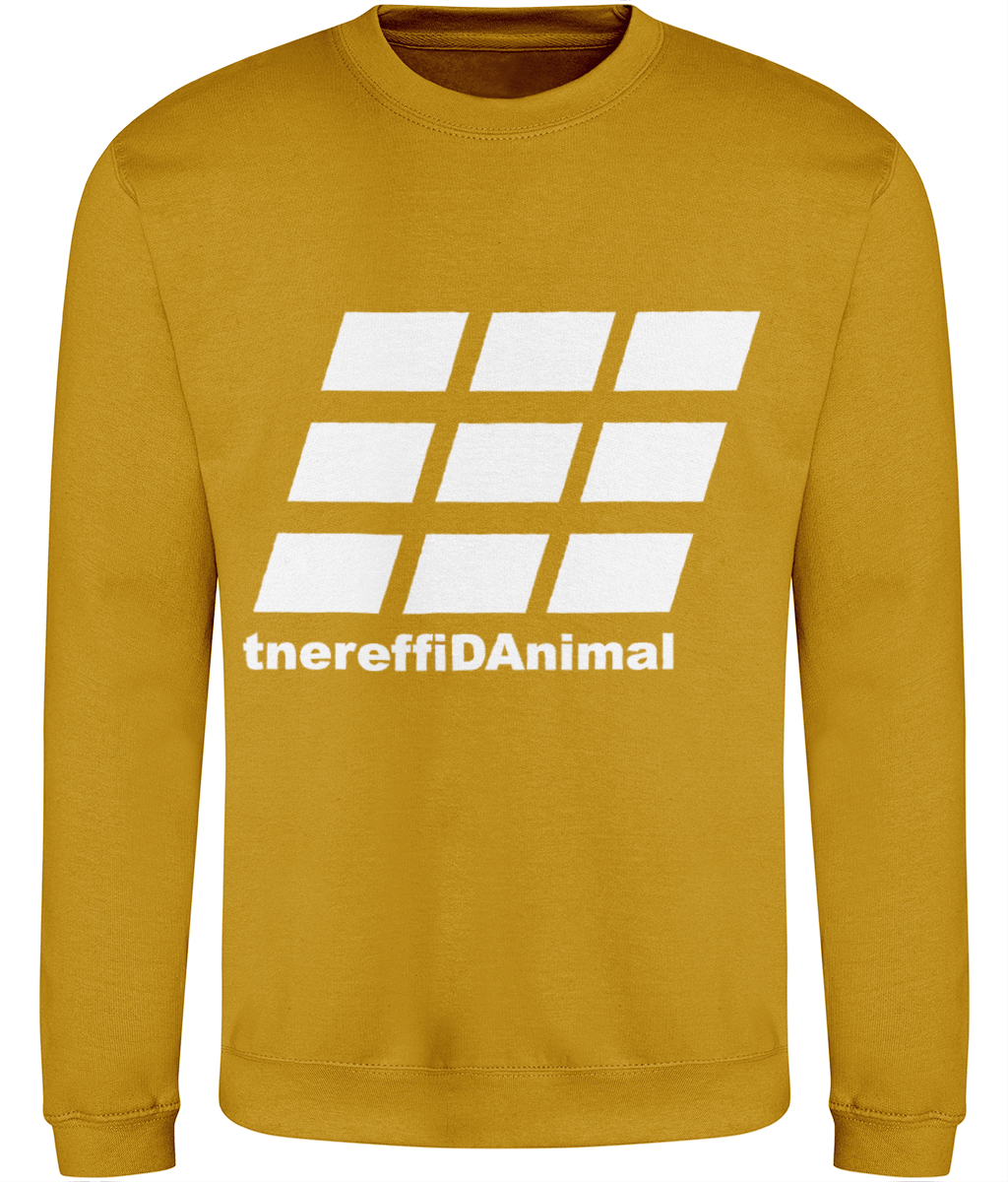 Different Animal: Just Classic Adult Unisex Sweatshirt JH030 L-White Logo2: (Other Colour-Variants available)