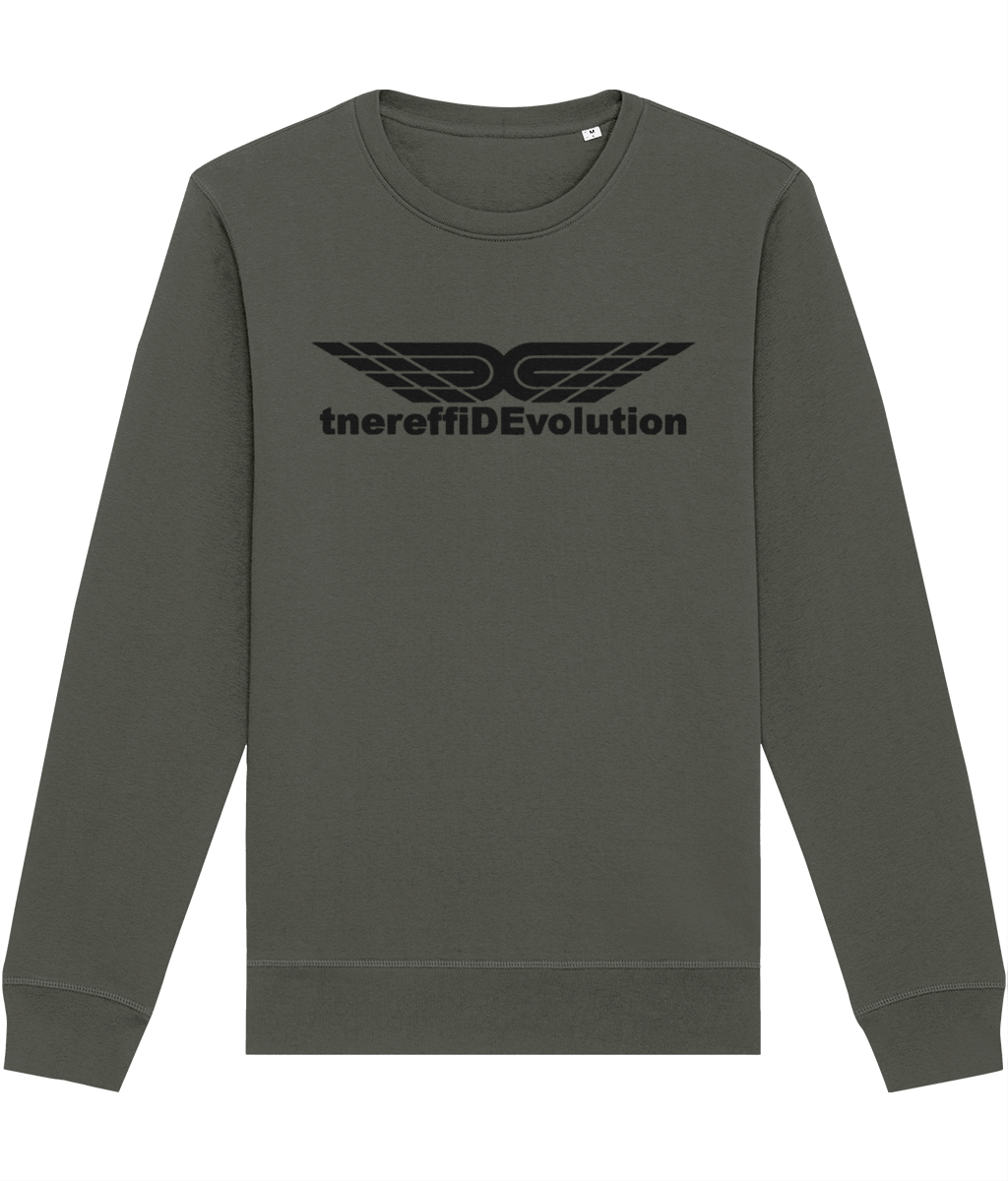 Different Evolution: Eco Roller Adult Unisex Sweatshirt SX137 L-Black Logo1: (Other Colour-Variants available)