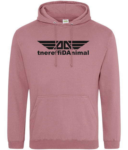 Different Animal: College Adult Unisex Hoodie JH001 L-Black Logo1: (Other Colour-Variants available)