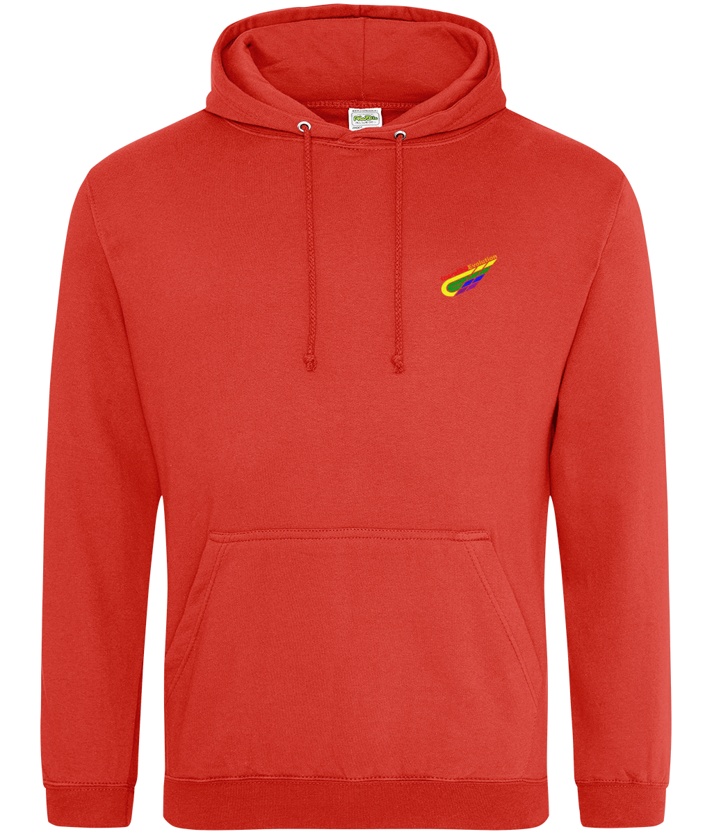 Different Evolution: College Adult Unisex Hoodie JH001 S-Rainbow Logo2: (Other Colour-Variants available)