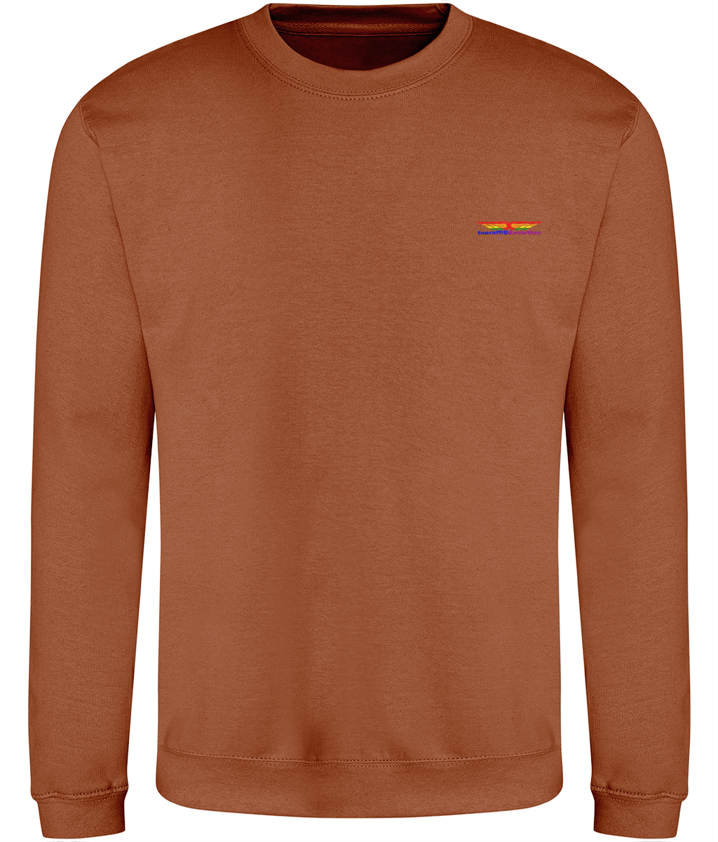 Different Evolution: Just Classic Adult Unisex Sweatshirt JH030 S-Rainbow Logo1: (Other Colour-Variants available)