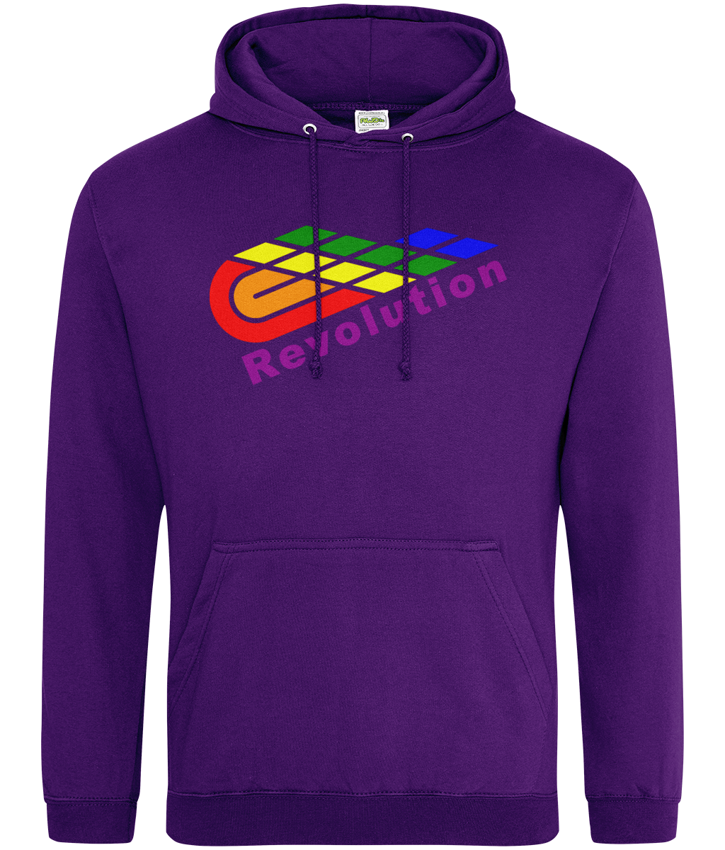 Revolution: College Adult Unisex Hoodie JH001 L-Rainbow Logo: (Other Colour-Variants available)