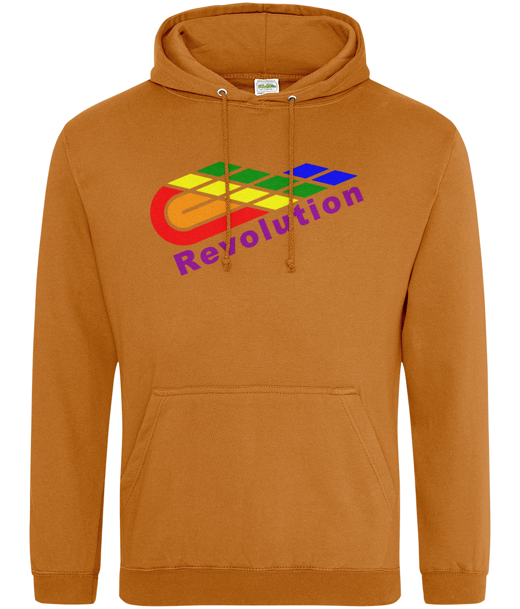 Revolution: College Adult Unisex Hoodie JH001 L-Rainbow Logo: (Other Colour-Variants available)