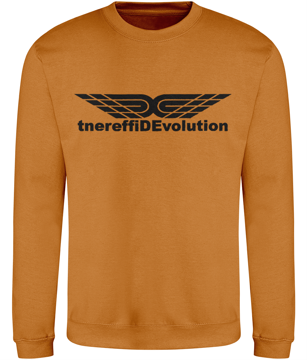 Different Evolution: Just Classic Adult Unisex Sweatshirt JH030 L-Black Logo1: (Other Colour-Variants available)