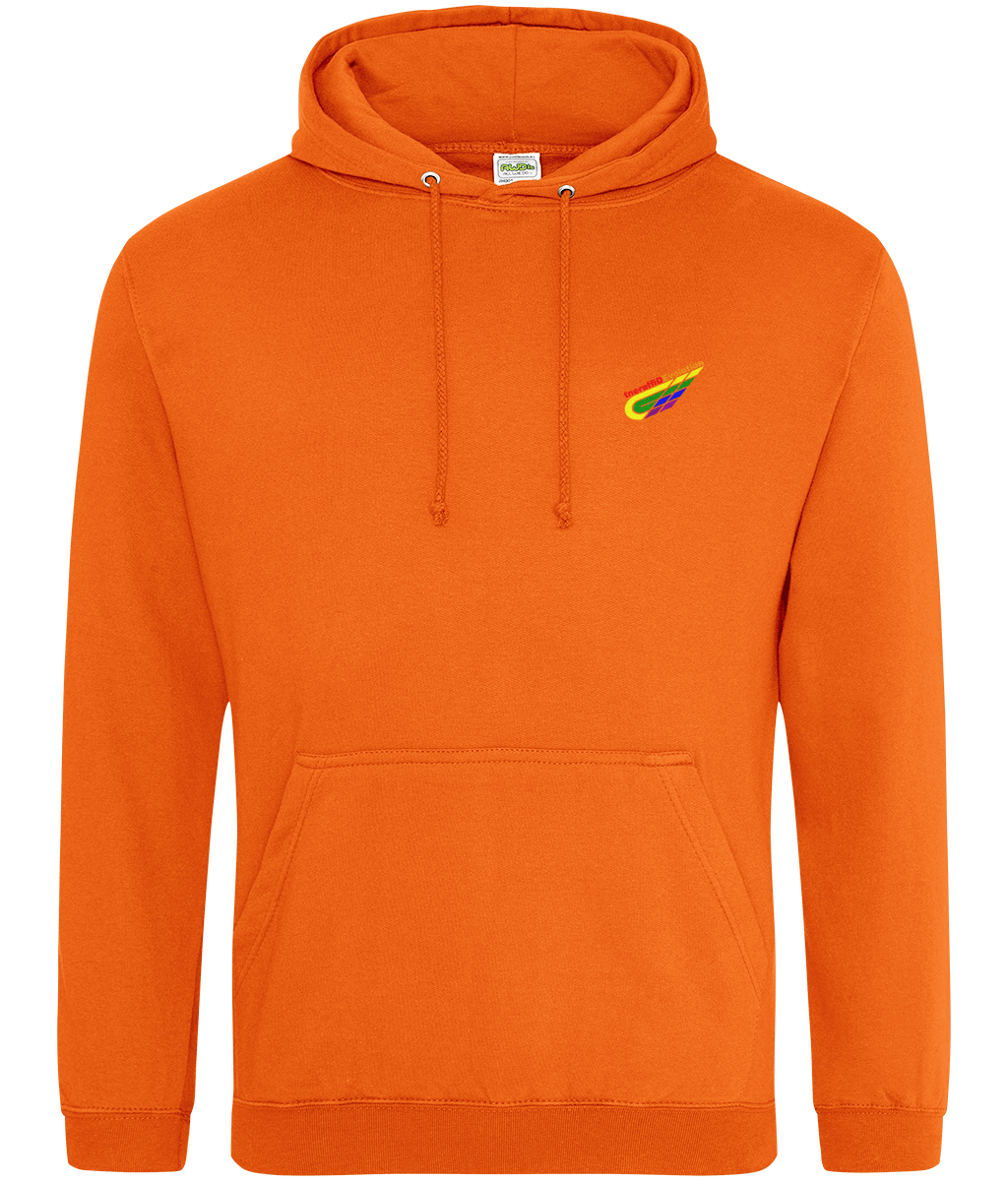 Different Evolution: College Adult Unisex Hoodie JH001 S-Rainbow Logo2: (Other Colour-Variants available)