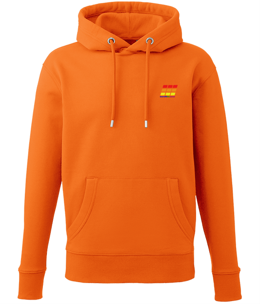 Different Animal: Eco Men Hoodie / Adult Unisex Hoodie AM001 S-Rainbow Logo2: (Other Colour-Variants available)