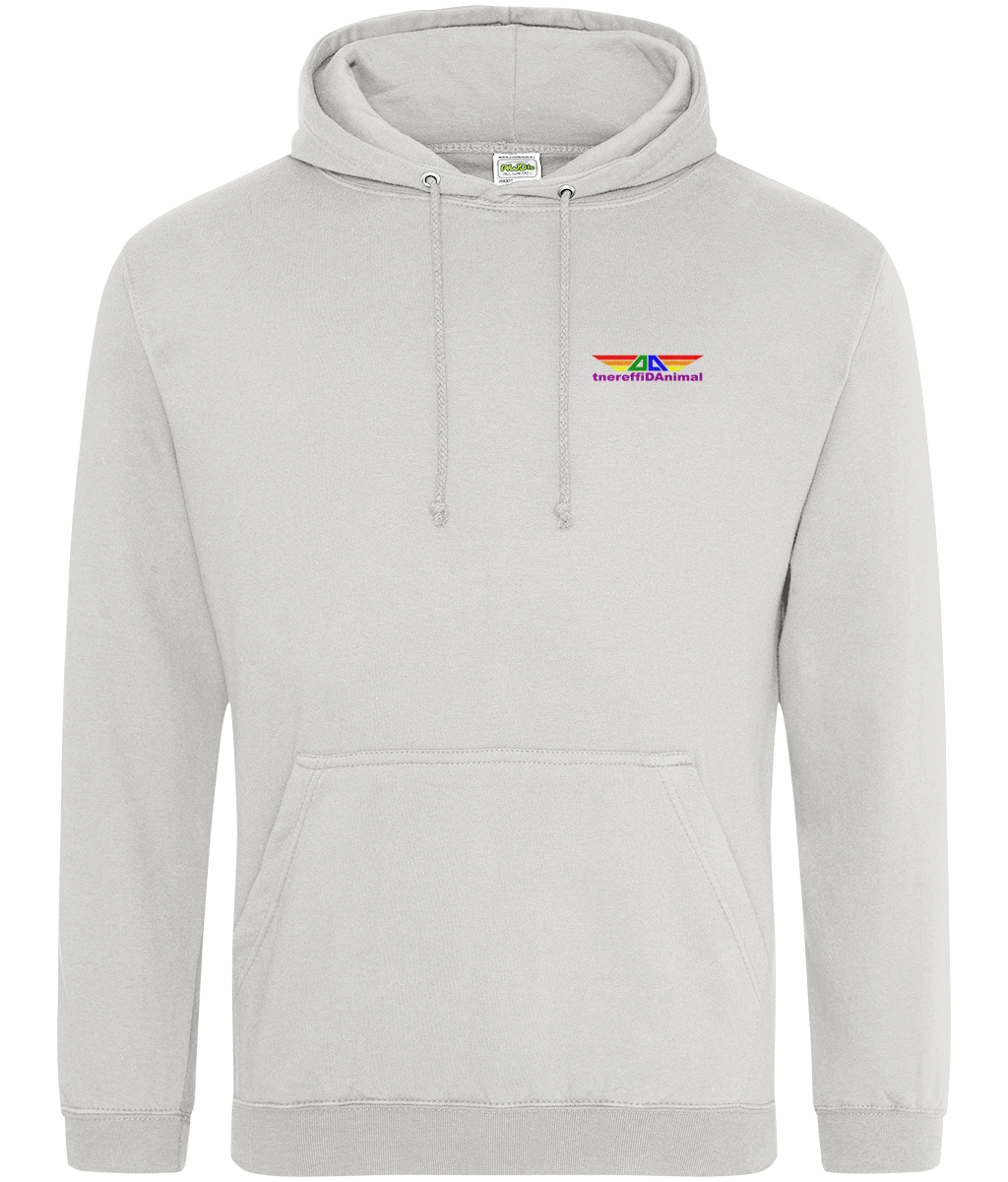 Different Animal: College Adult Unisex Hoodie JH001 S-Rainbow Logo1: (Other Colour-Variants available)