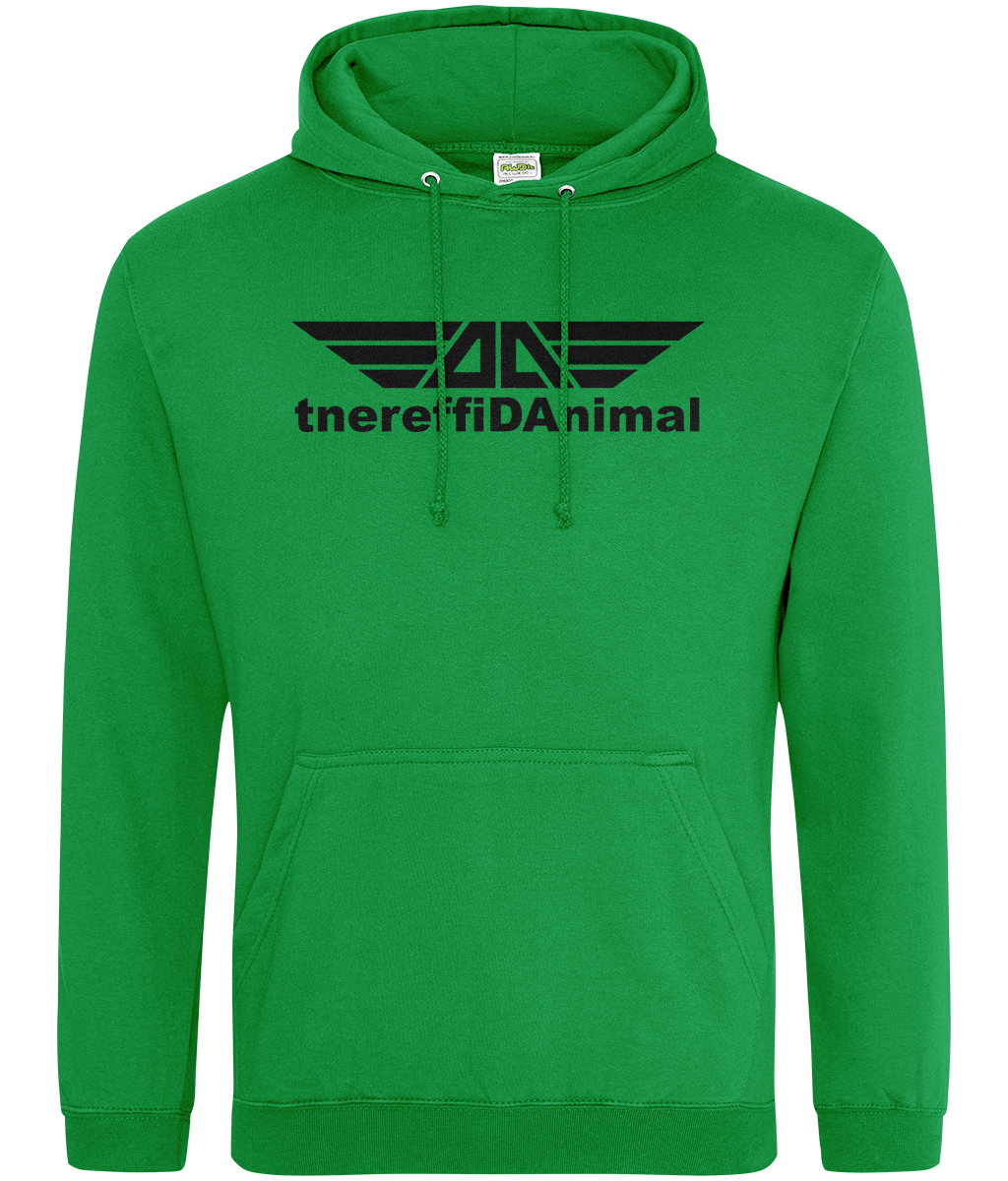 Different Animal: College Adult Unisex Hoodie JH001 L-Black Logo1: (Other Colour-Variants available)