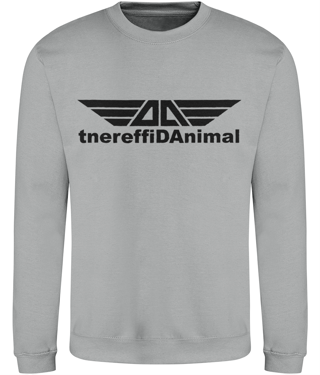 Different Animal: Just Classic Adult Unisex Sweatshirt JH030 L-Black Logo1: (Other Colour-Variants available)