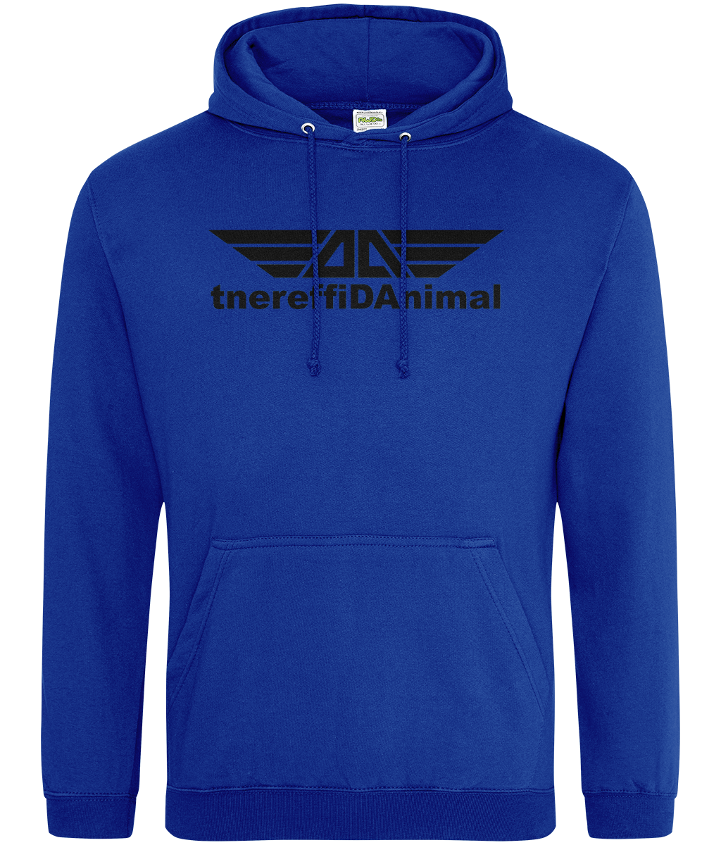 Different Animal: College Adult Unisex Hoodie JH001 L-Black Logo1: (Other Colour-Variants available)