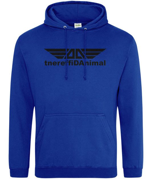 Different Animal: College Adult Unisex Hoodie JH001 L-Black Logo1: (Other Colour-Variants available)