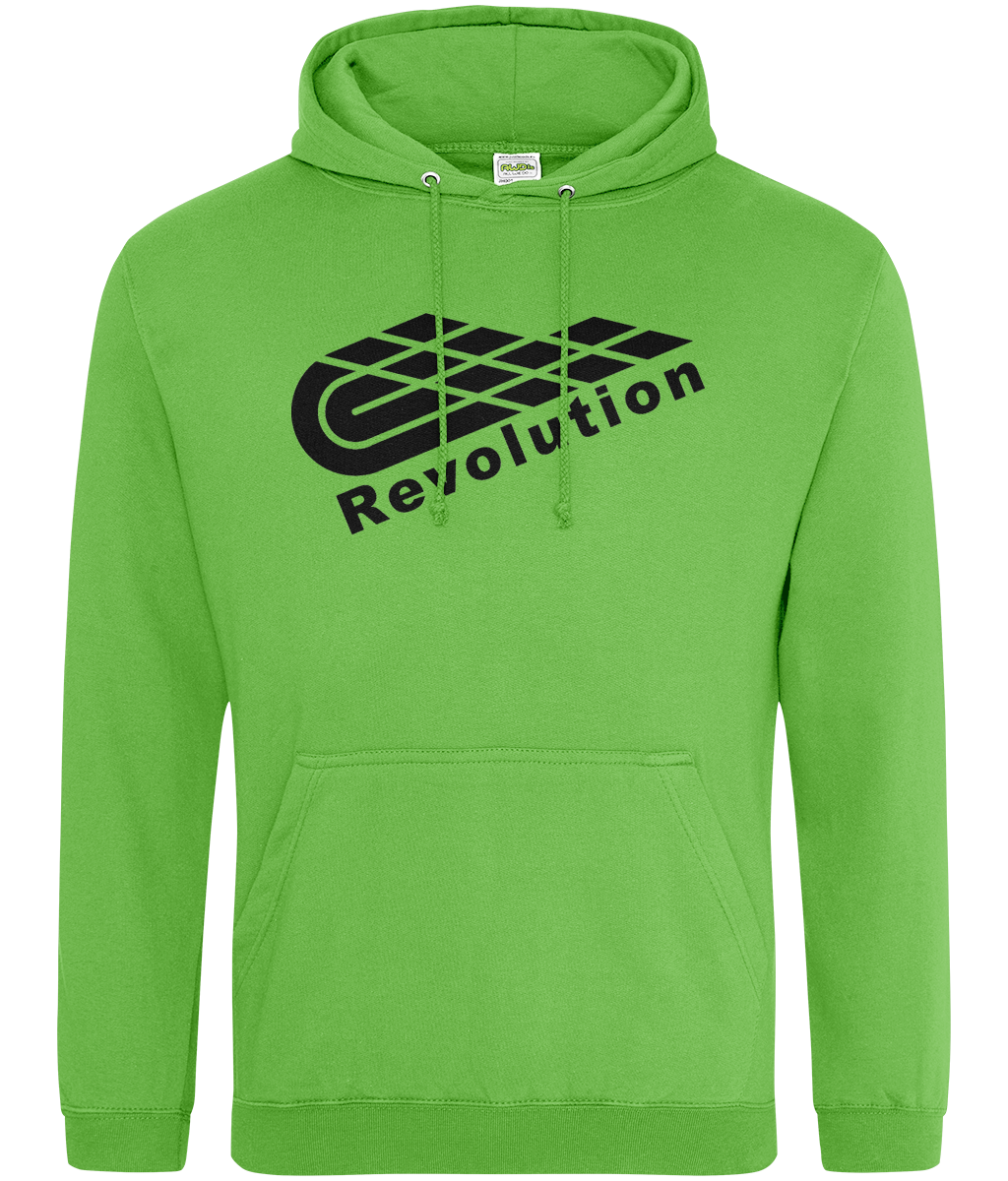 Revolution: College Adult Unisex Hoodie JH001 L-Black Logo: (Other Colour-Variants available)