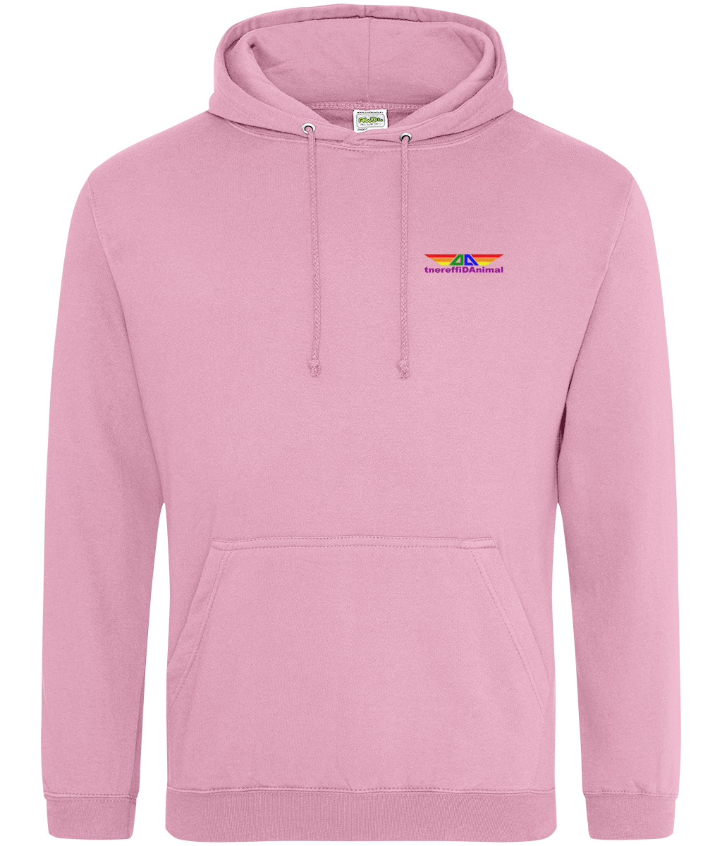 Different Animal: College Adult Unisex Hoodie JH001 S-Rainbow Logo1: (Other Colour-Variants available)