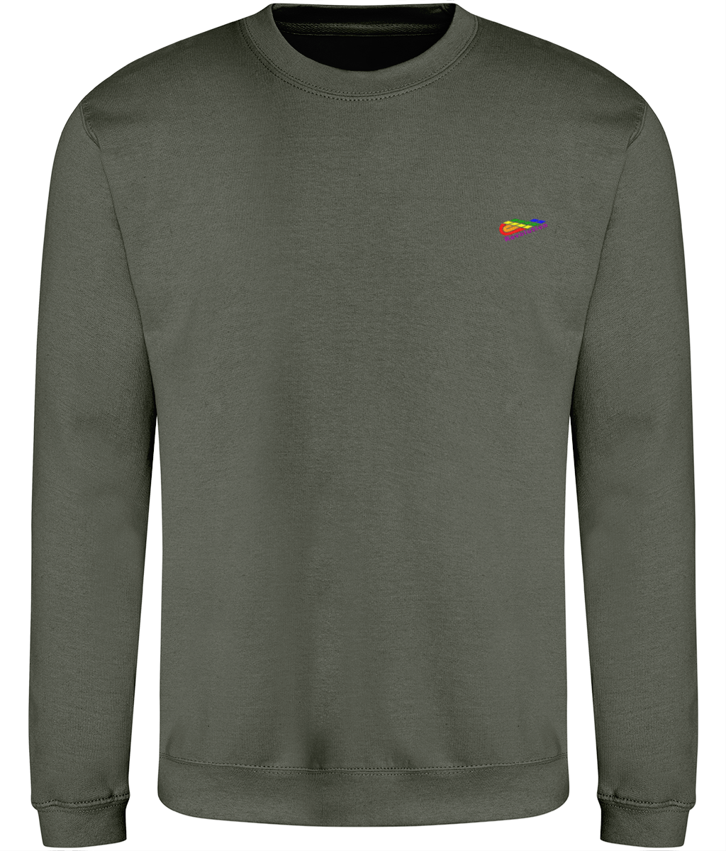 Revolution: Just Classic Adult Unisex Sweatshirt JH030 S-Rainbow Logo: (Other Colour-Variants available)