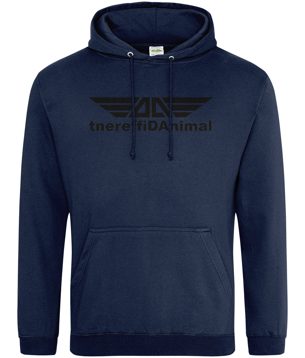 Different Animal: College Adult Unisex Hoodie JH001 L-Black Logo1: (Other Colour-Variants available)