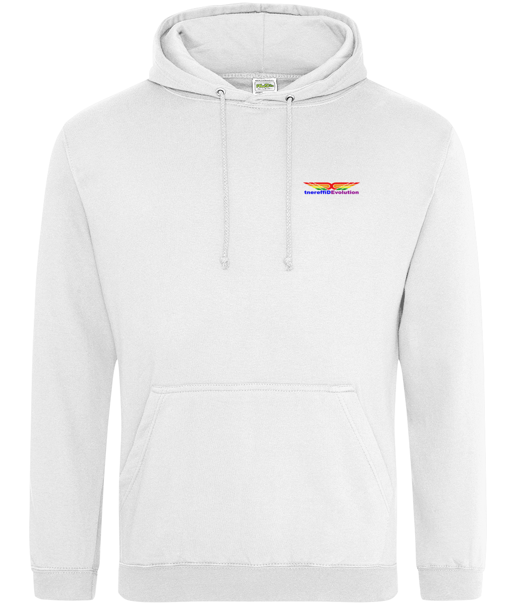 Different Evolution: College Adult Unisex Hoodie JH001 S-Rainbow Logo1: (Other Colour-Variants available)