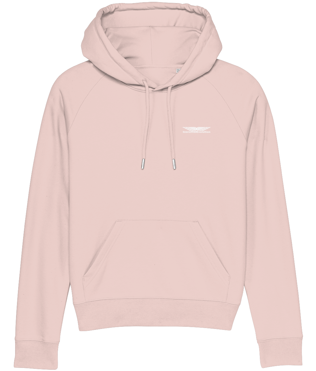 Different Evolution: Eco Ladies Hoodie SX007 S-White Logo1: (Other Colour-Variants available)