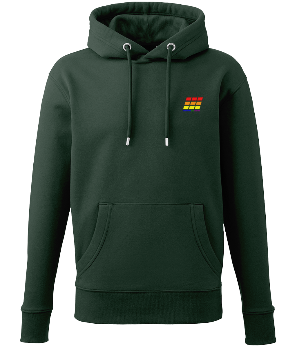 Different Animal: Eco Men Hoodie / Adult Unisex Hoodie AM001 S-Rainbow Logo2: (Other Colour-Variants available)