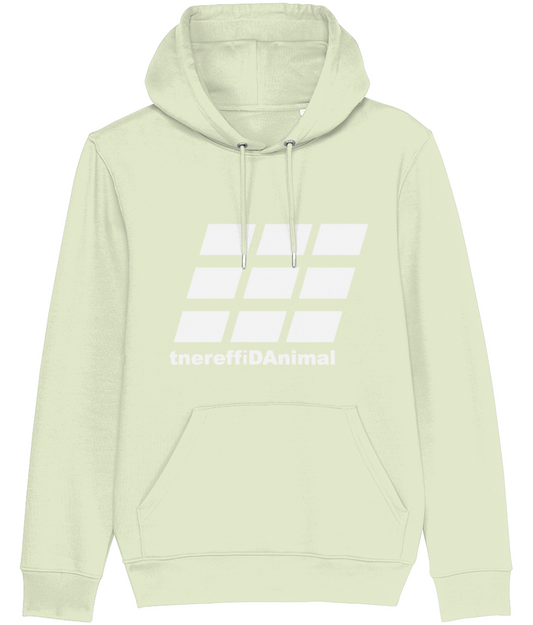 Different Animal: Eco Cruiser Adult Unisex Hoodie SX005 L-White Logo2: (Other Colour-Variants available)