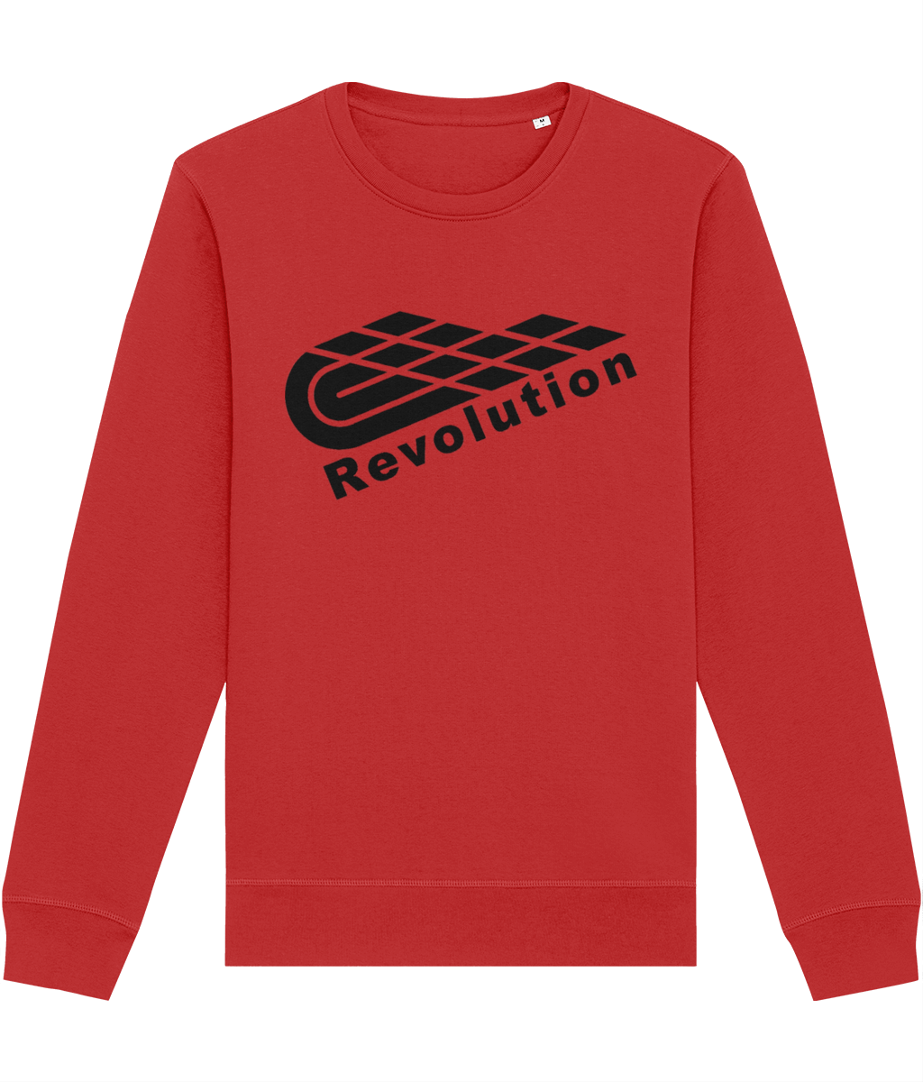 Revolution: Eco Roller Adult Unisex Sweatshirt SX137 L-Black Logo: (Other Colour-Variants available)