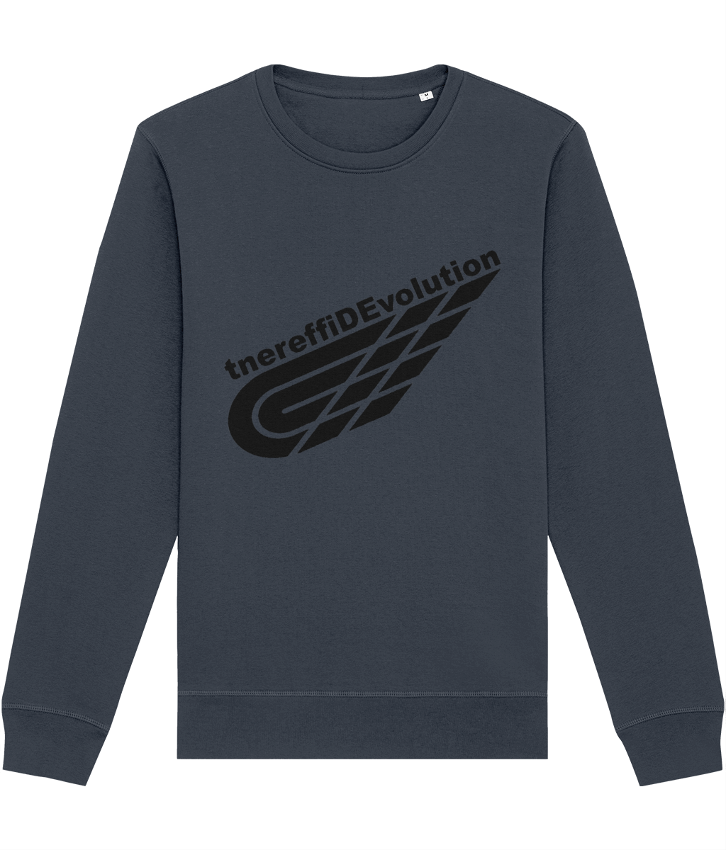 Different Evolution: Eco Roller Adult Unisex Sweatshirt SX137 L-Black Logo2: (Other Colour-Variants available)